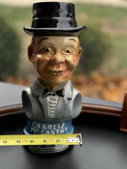 Vintage decanter Charlie McCarthy 1976.