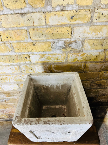 Antique Square Urn made of concrete.