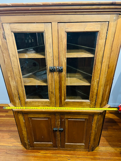 Vintage Corner Wooden Hutch