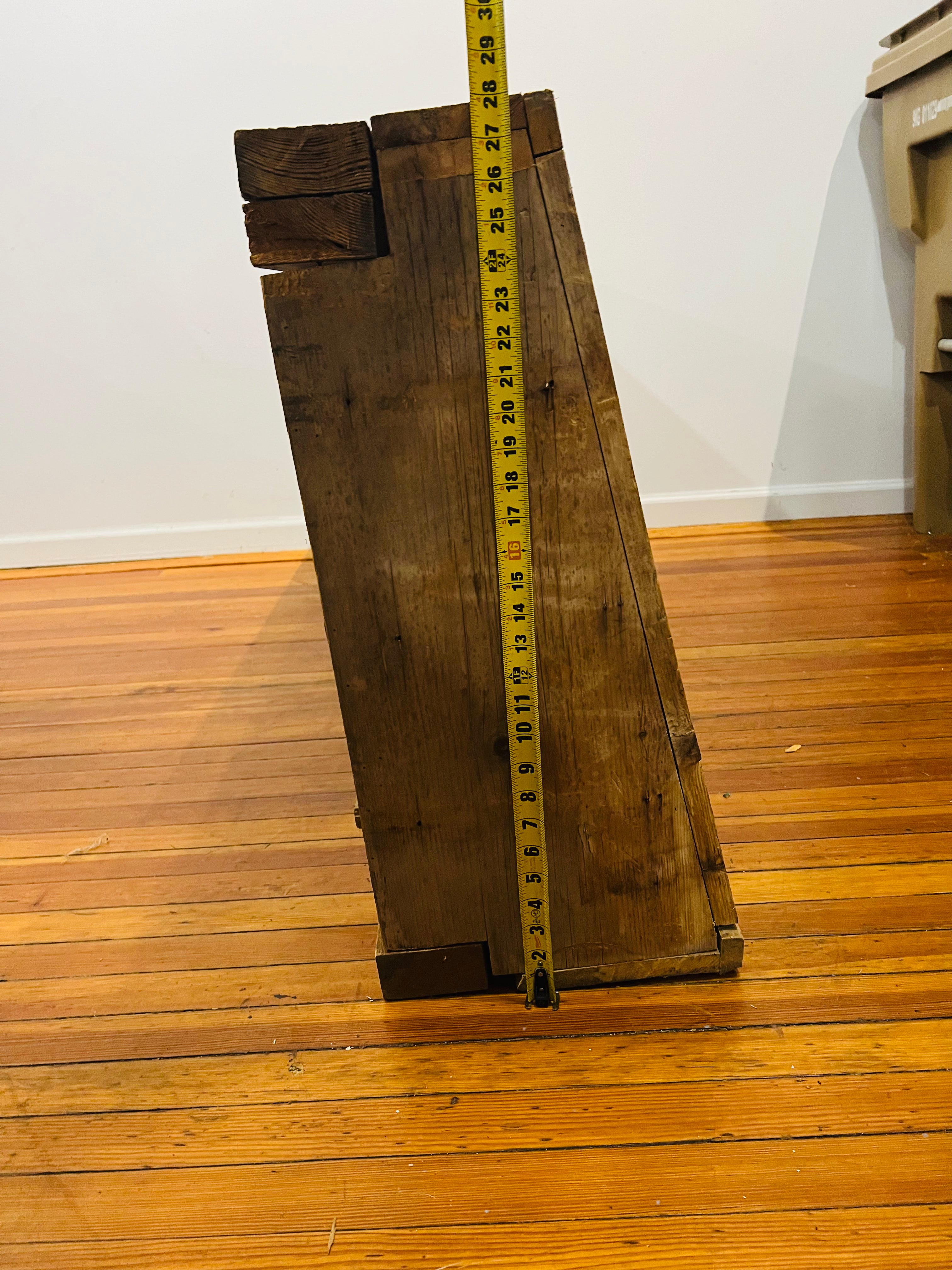 Vintage wooden storage or display shelving display unit