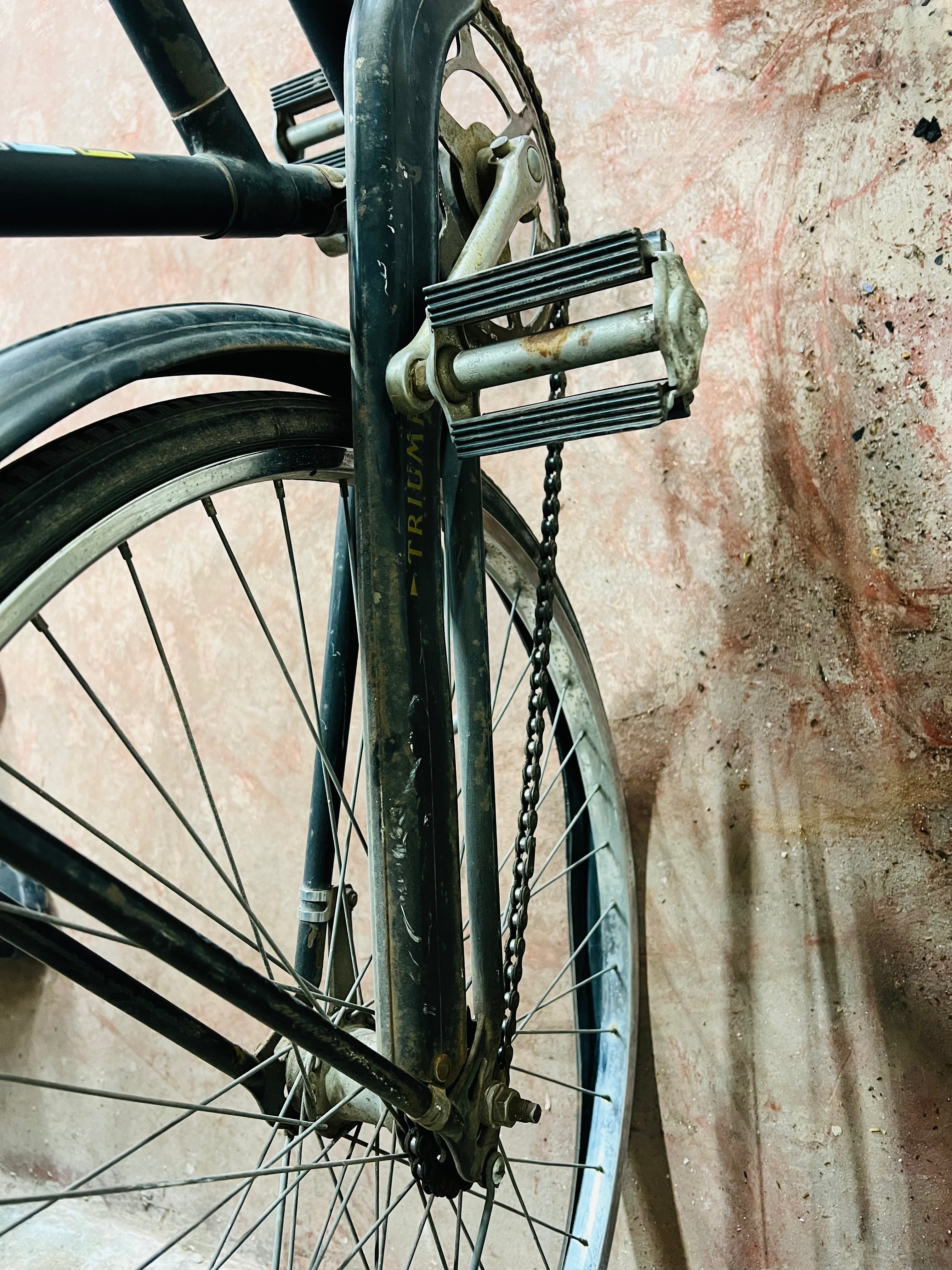 Vintage triumph, bicycle