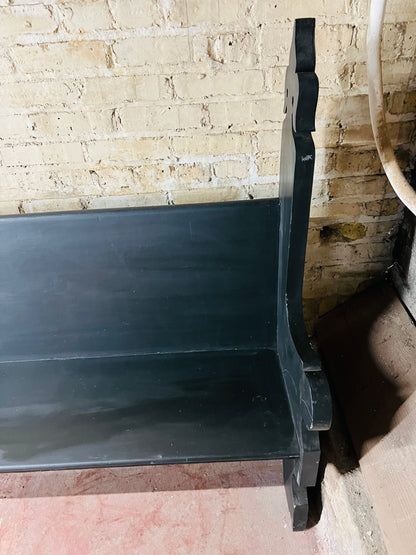 Vintage bench from decorative Church Pew.