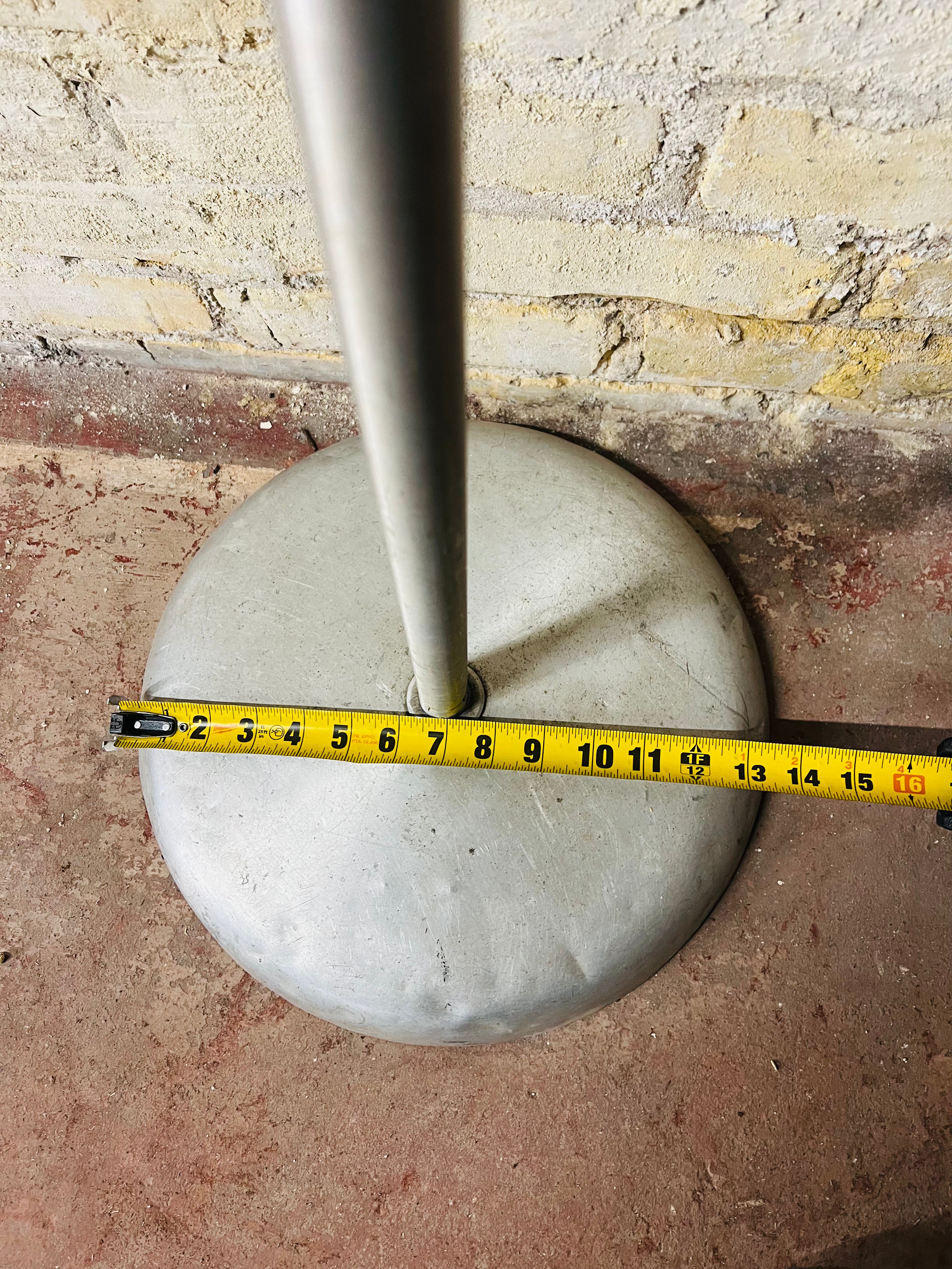Vintage mid-century stainless steel coat rack.