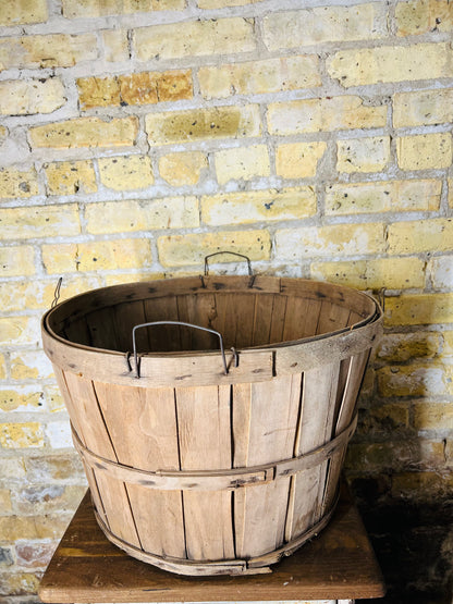 Vintage Orchard Bushel Basket