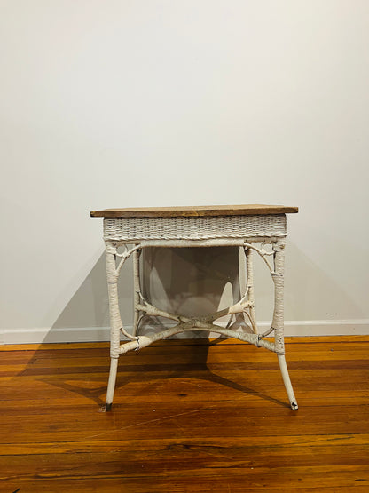 1930s Antique Wicker Table