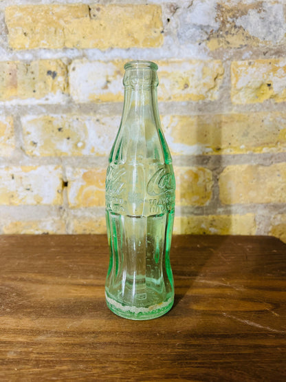 Vintage Coca Cola Green Glass Bottle