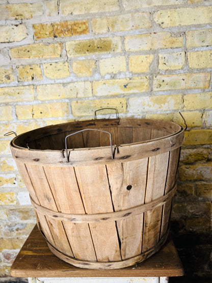 Vintage Orchard Bushel Basket