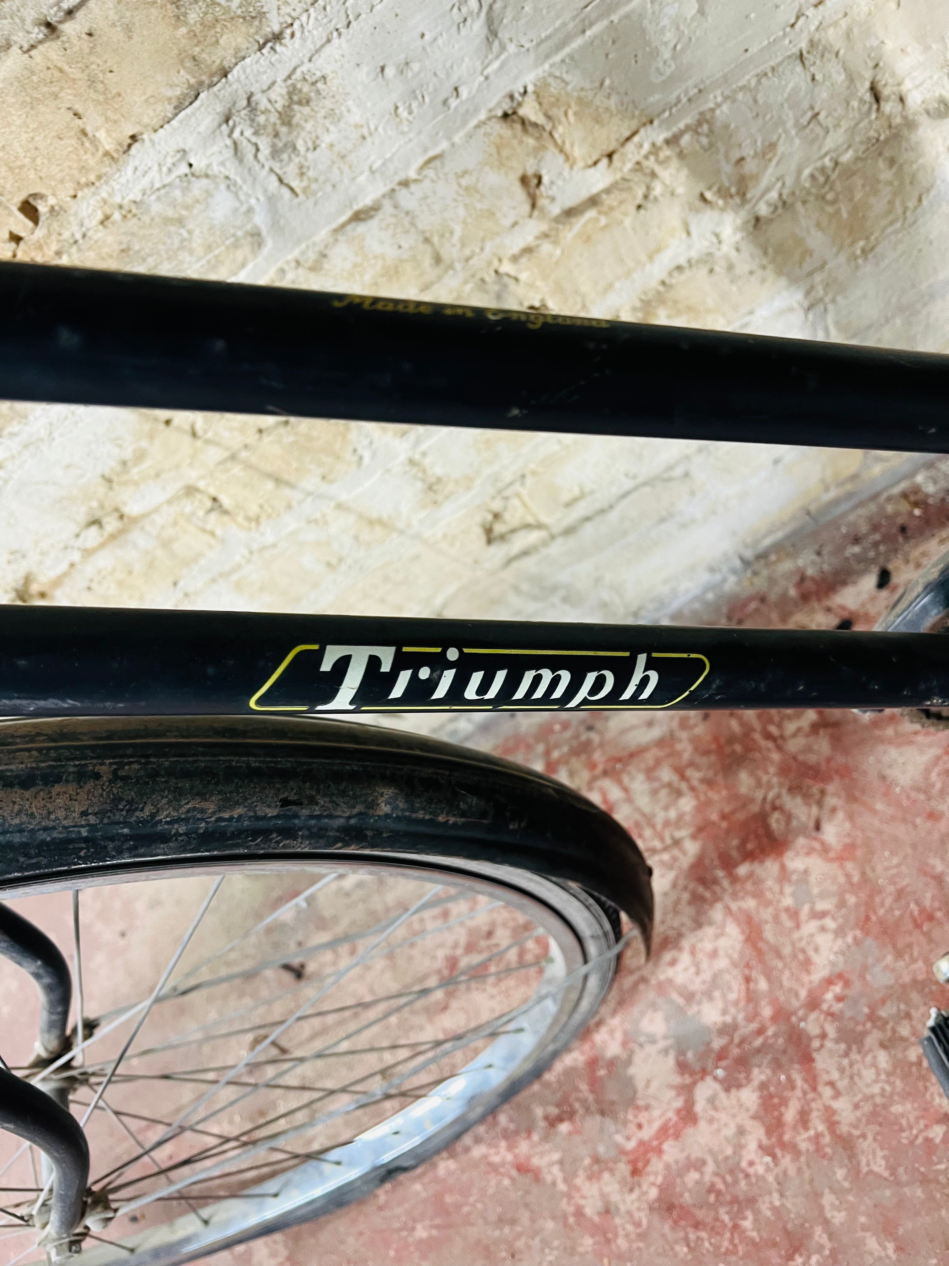 Vintage triumph, bicycle