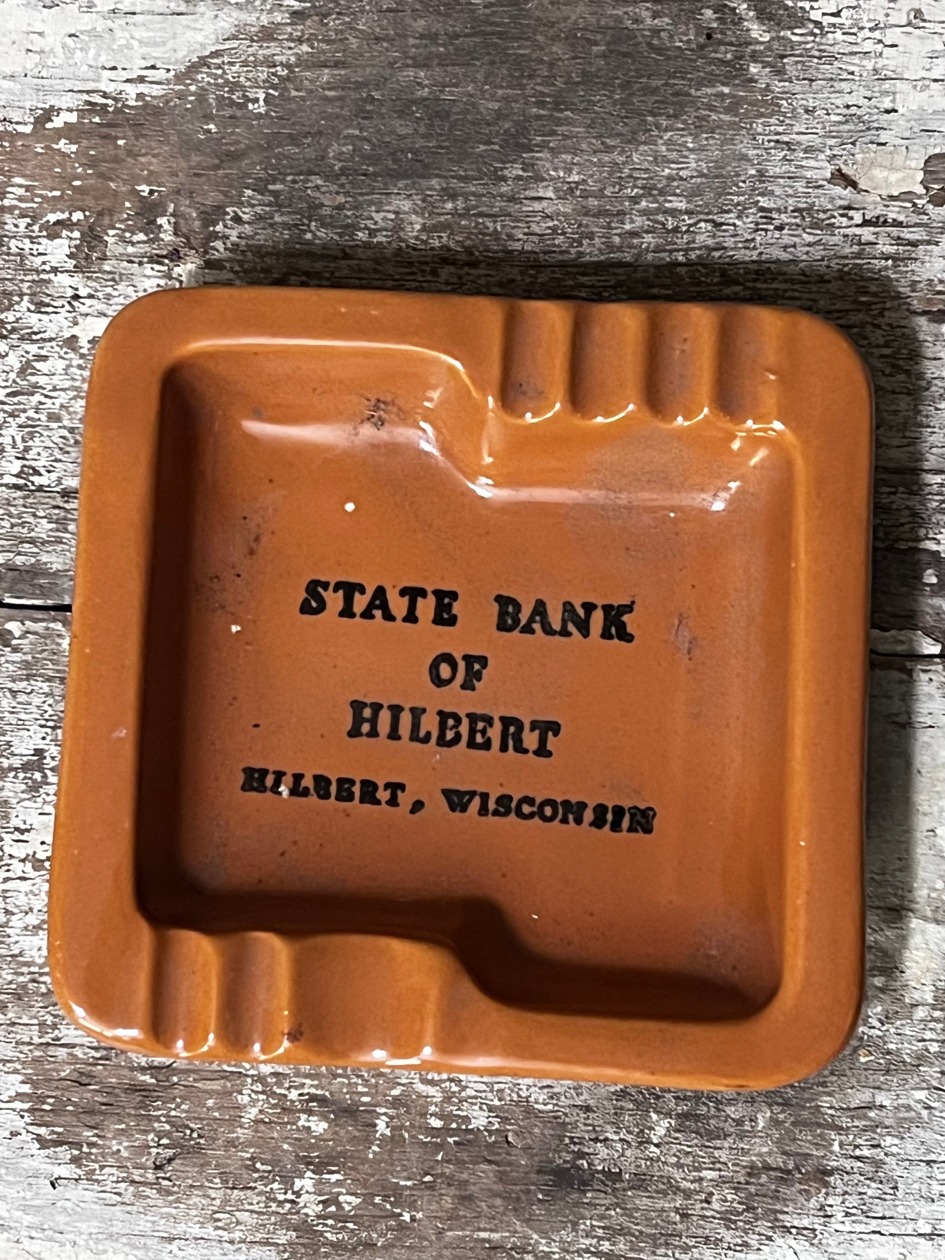 “State Bank of Hilbert” Ashtray