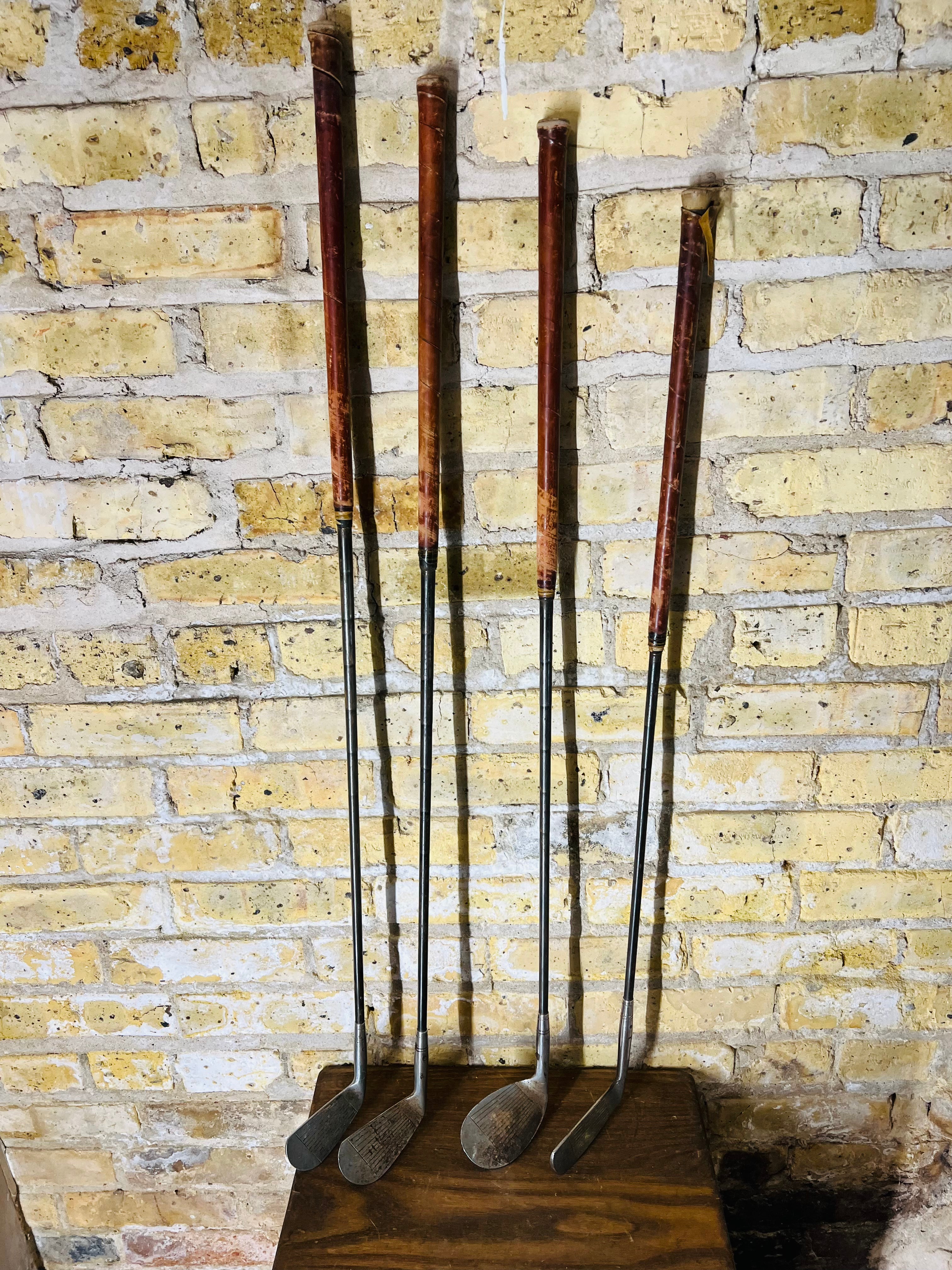 Vintage Leather Golf Bag