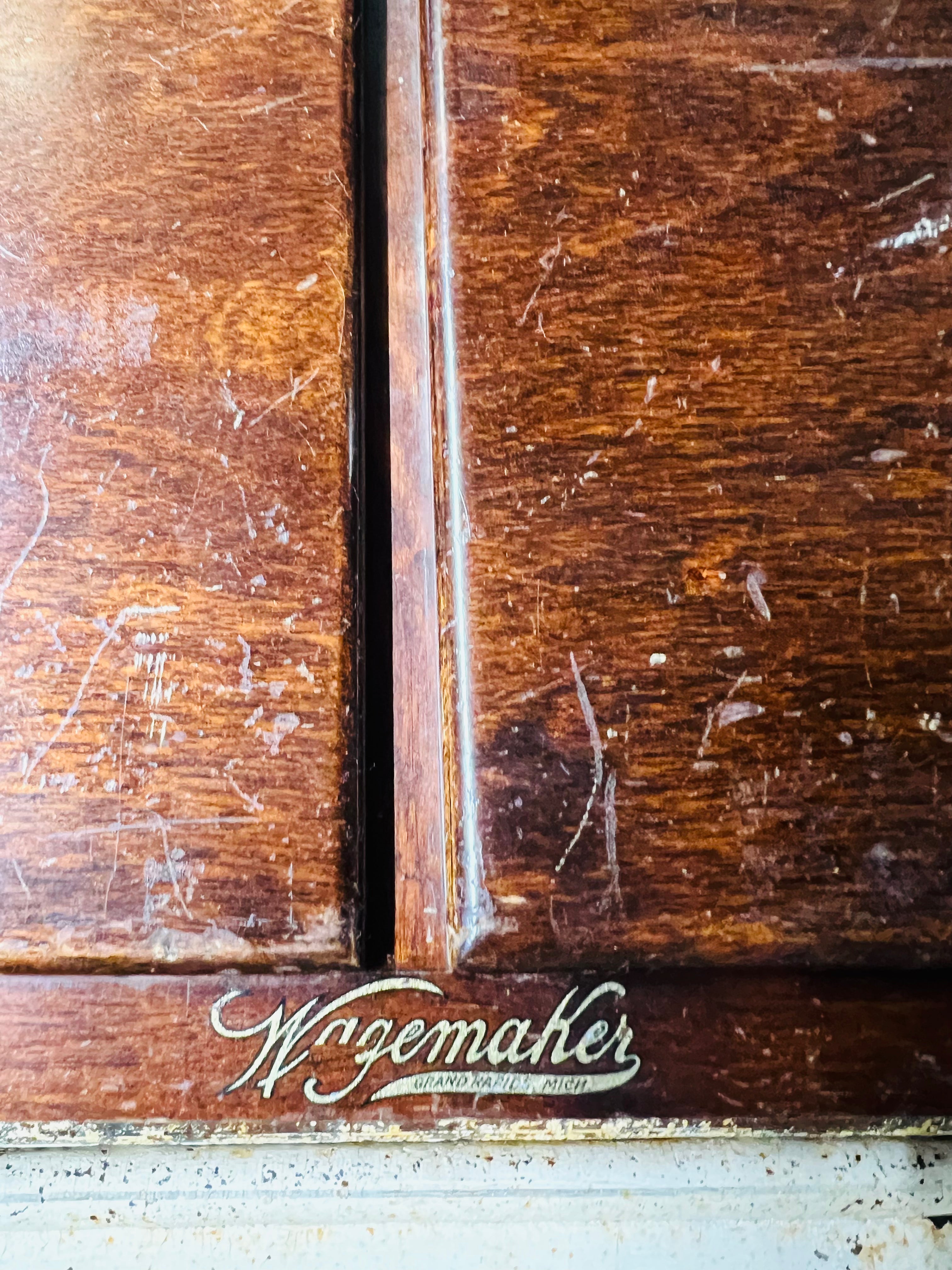 Vintage Antique wagemaker 2 Drawer Card Catalog Cabinet