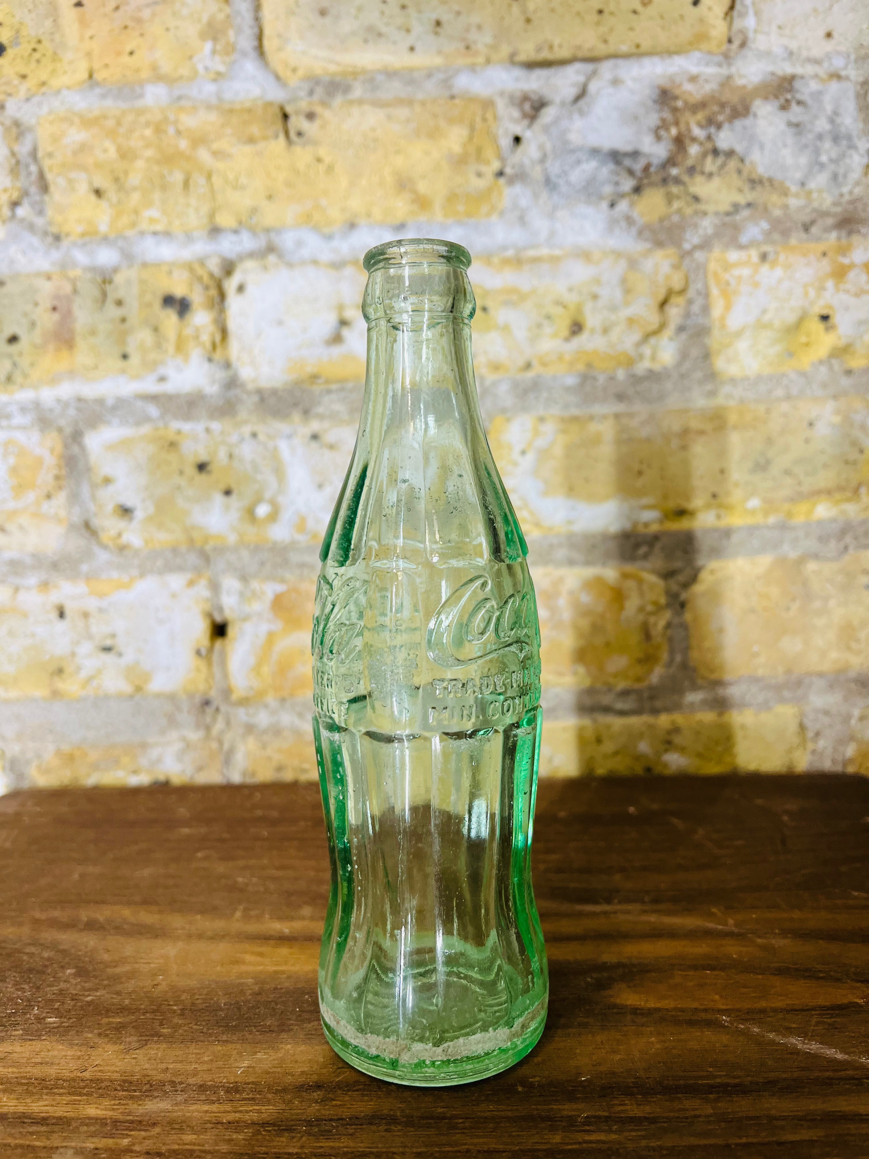 Vintage Coca Cola Green Glass Bottle