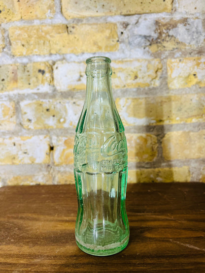 Vintage Coca Cola Green Glass Bottle
