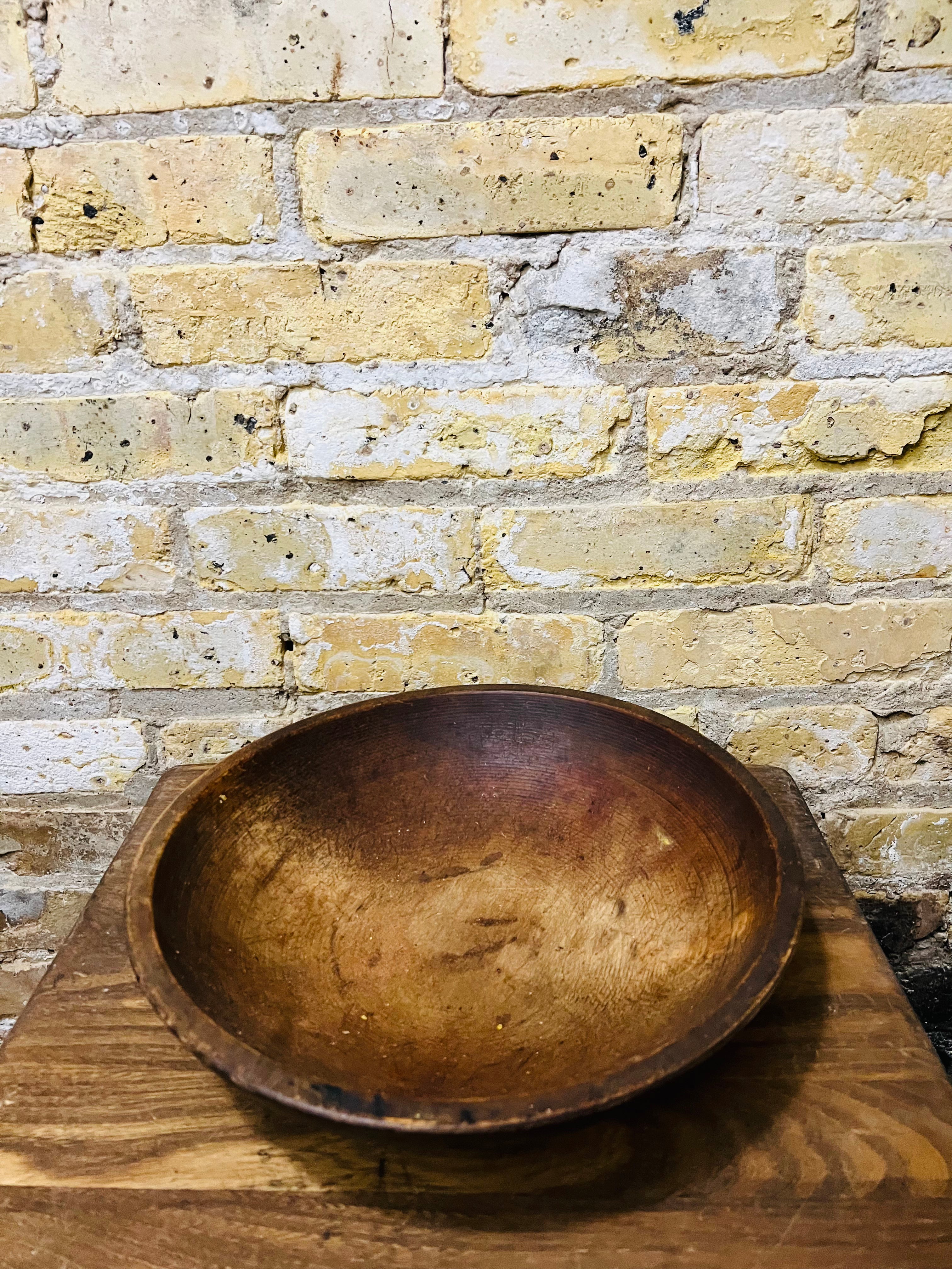 Antique wooden bowl