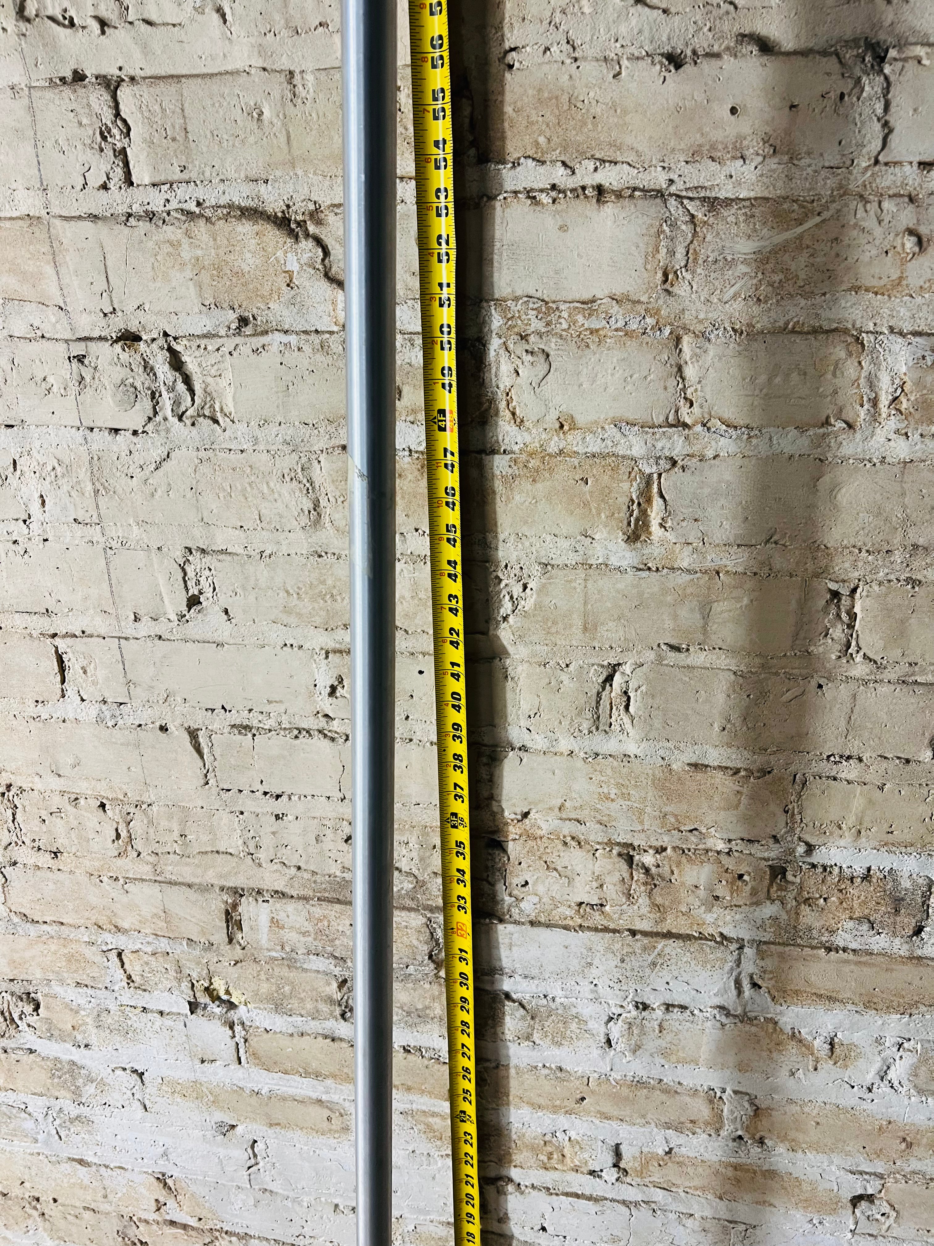Vintage mid-century stainless steel coat rack.