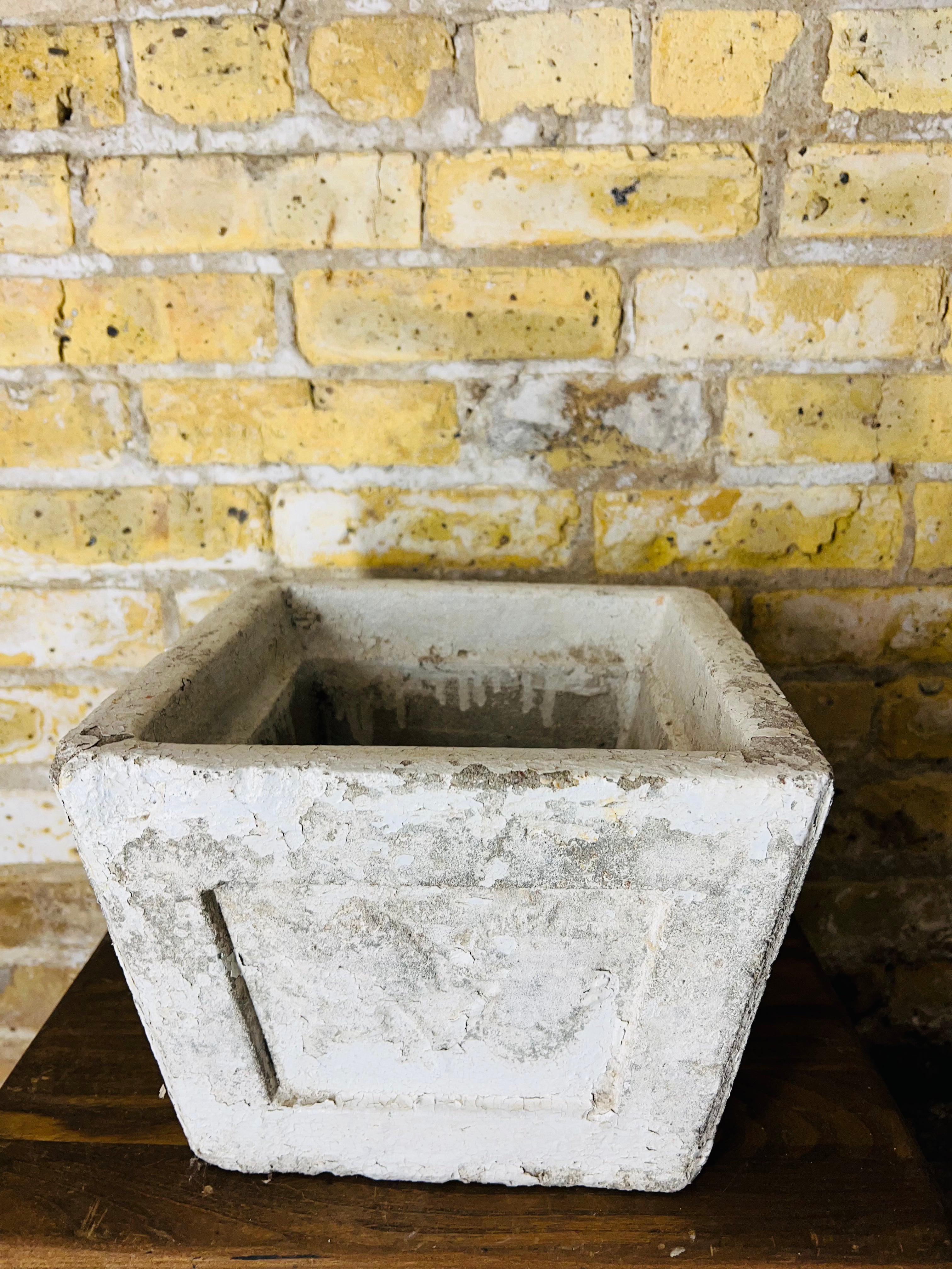 Antique Square Urn made of concrete.