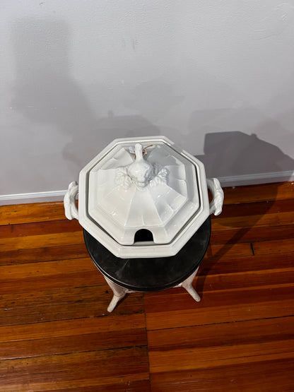 Vintage White Soup Tureen