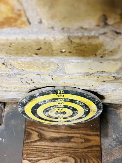 Double sided vintage target and dartboard.