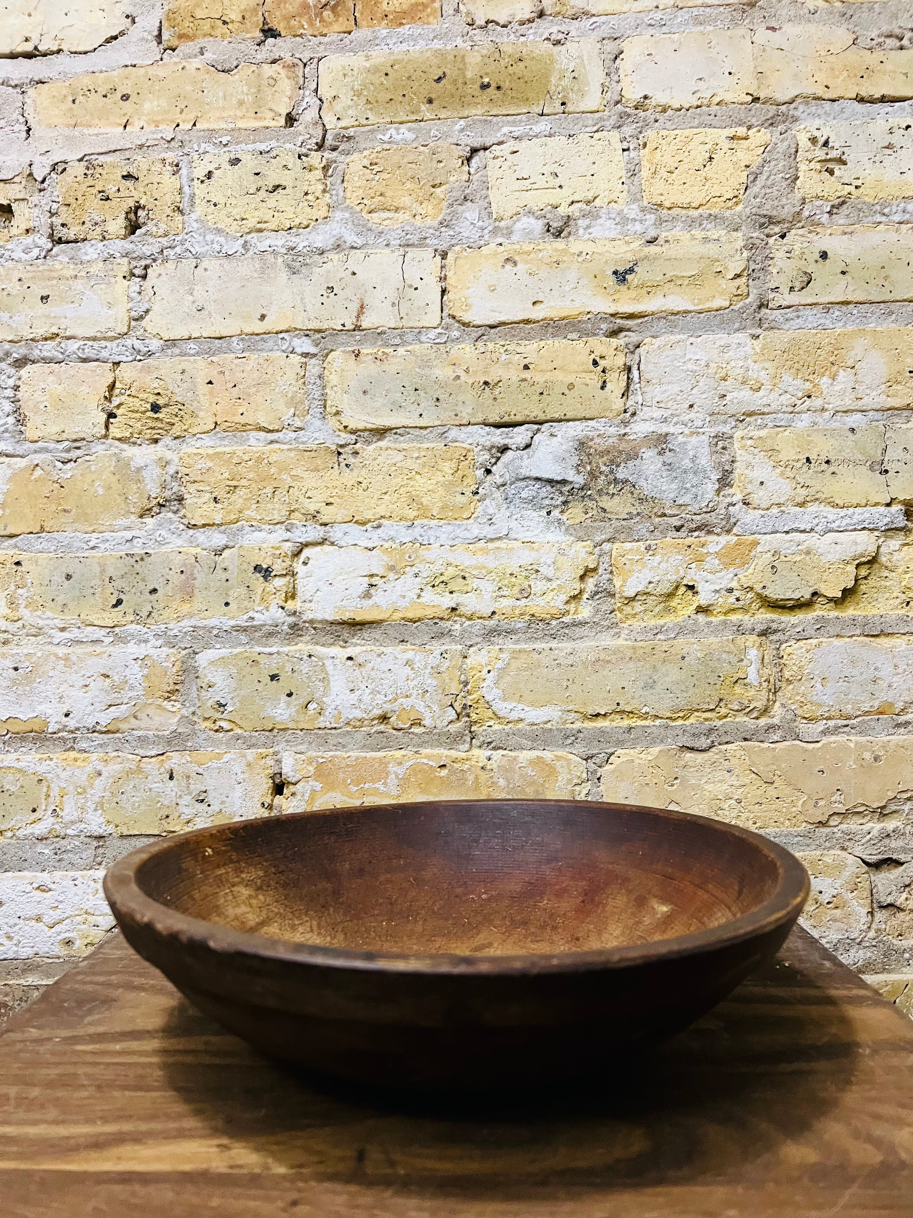 Antique wooden bowl