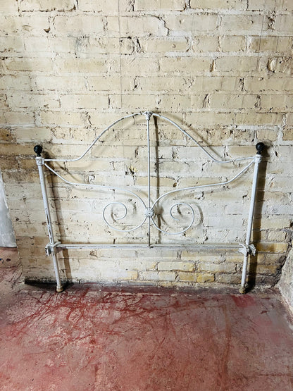 Twin White Metal Bed Frame