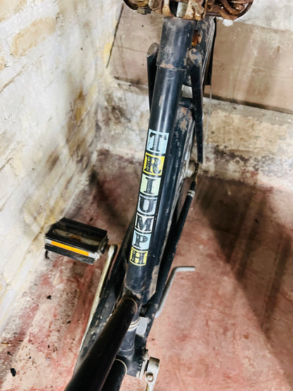 Vintage triumph, bicycle
