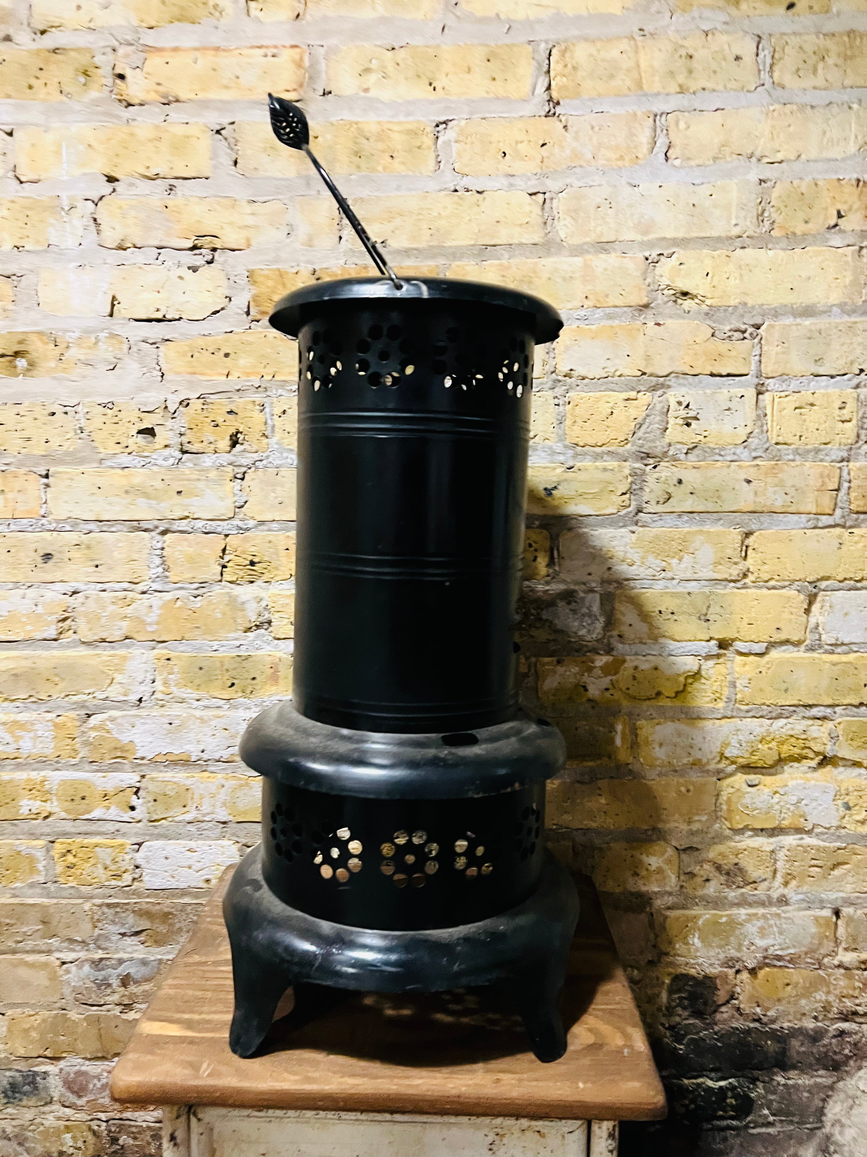 Antique kerosene heater