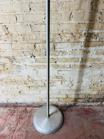 Vintage mid-century stainless steel coat rack.