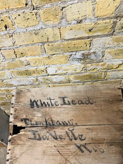 Small vintage wood crate