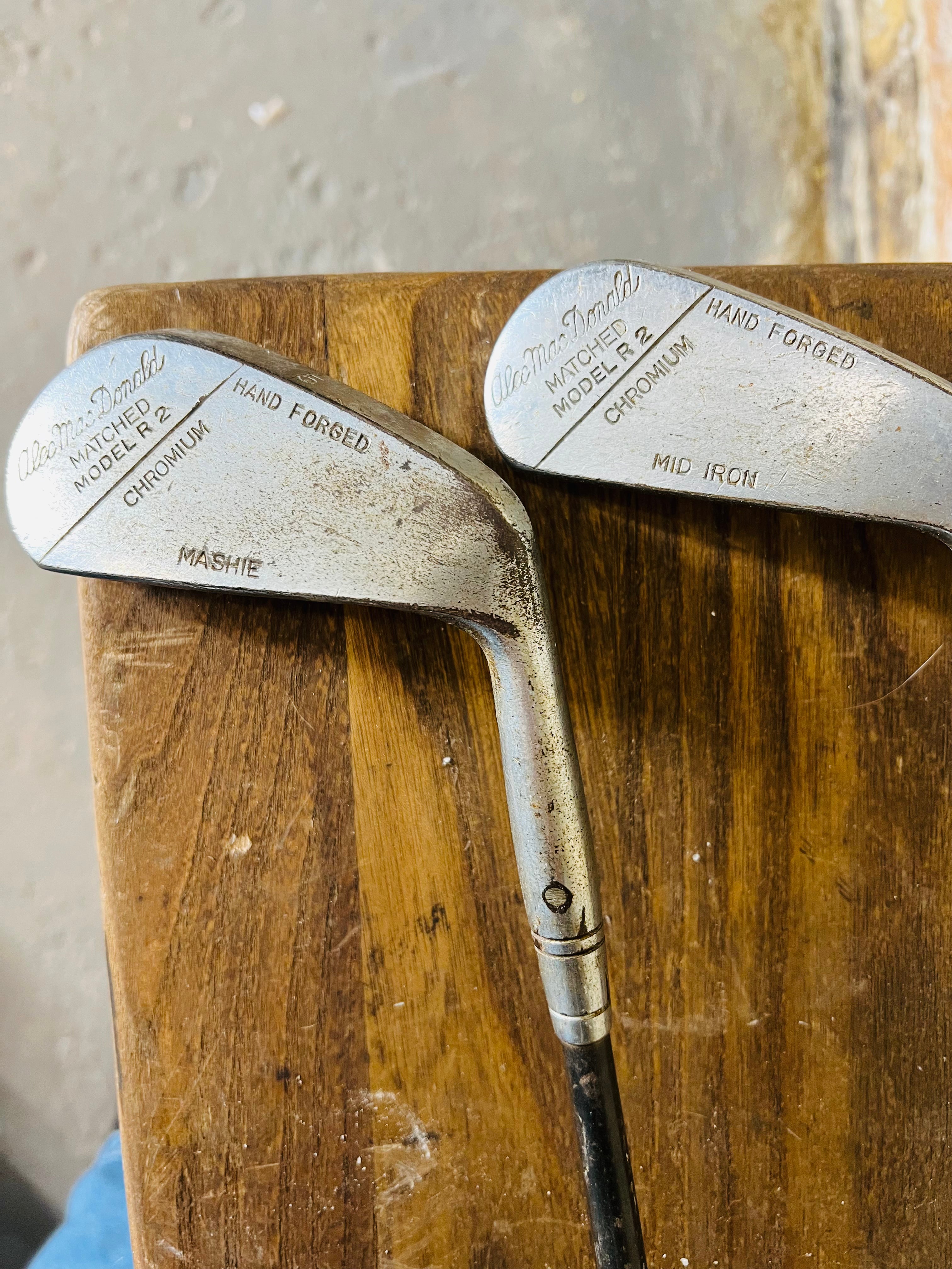 Vintage Leather Golf Bag