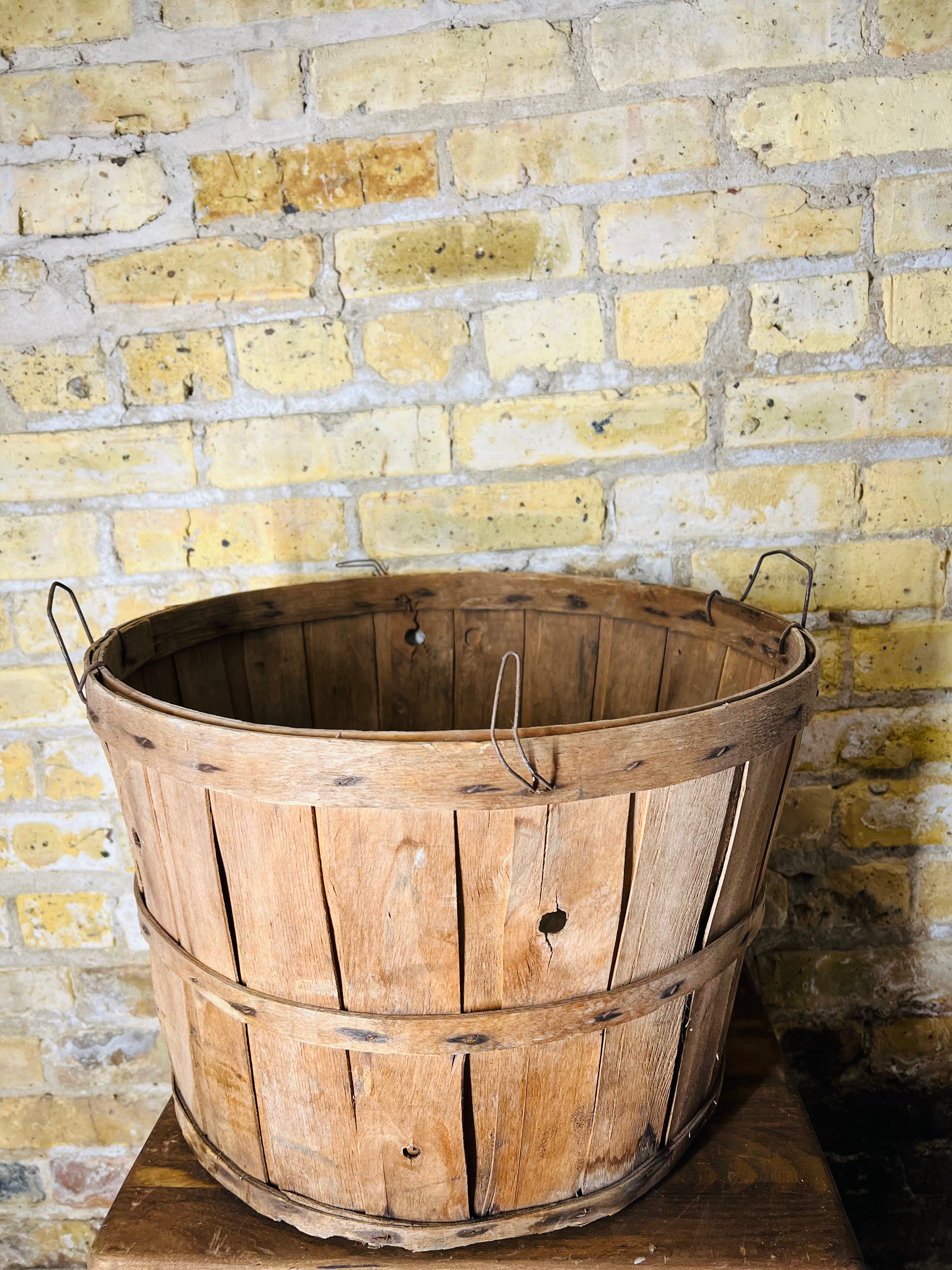 Vintage Orchard Bushel Basket