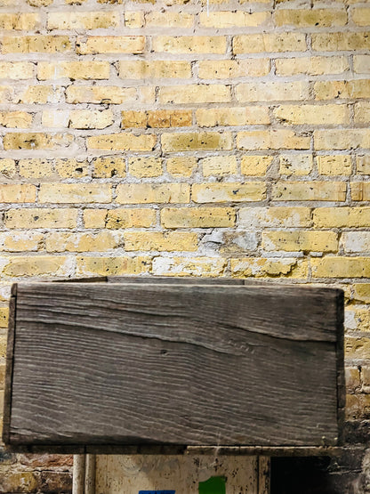 Small vintage wood crate