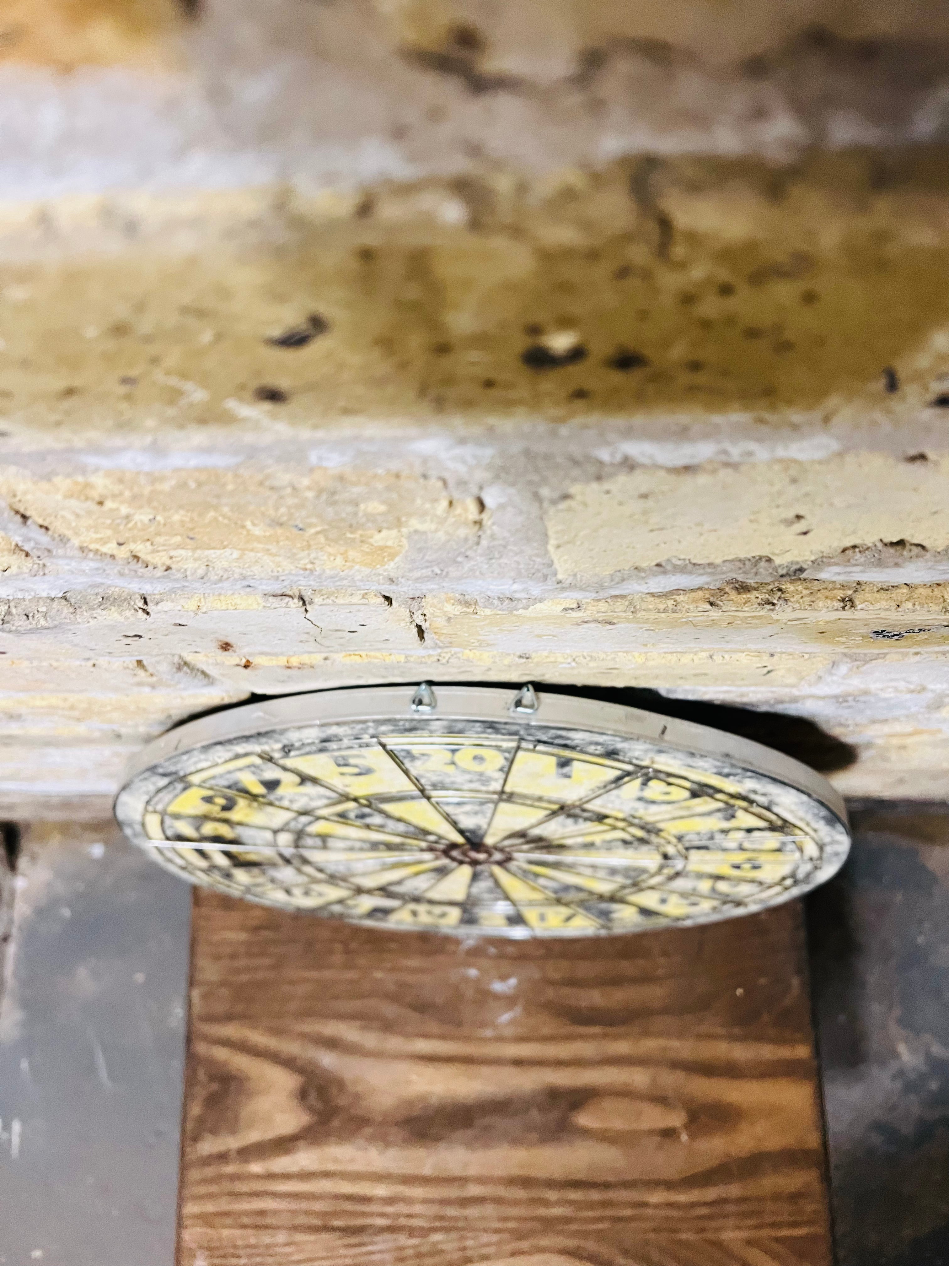 Double sided vintage target and dartboard.