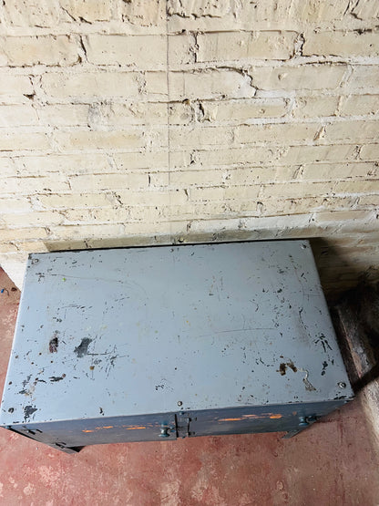 Vintage Metal Tool Storage Cabinet