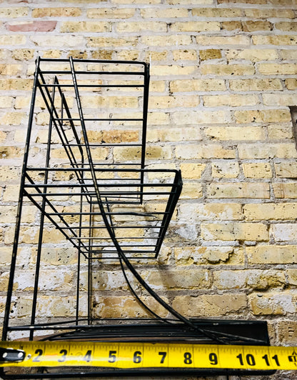 Vintage countertop wire product display rack.