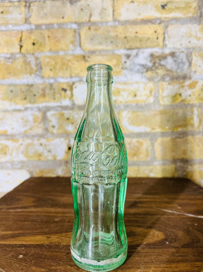 Vintage Coca Cola Green Glass Bottle