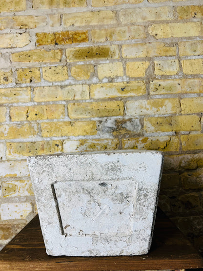 Antique Square Urn made of concrete.