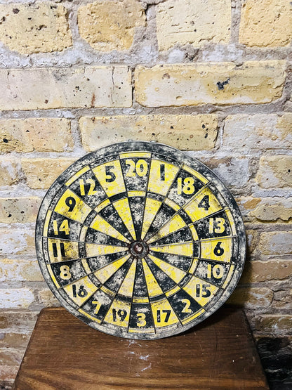Double sided vintage target and dartboard.