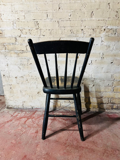 Black Farmhouse Chair - Spindle Back