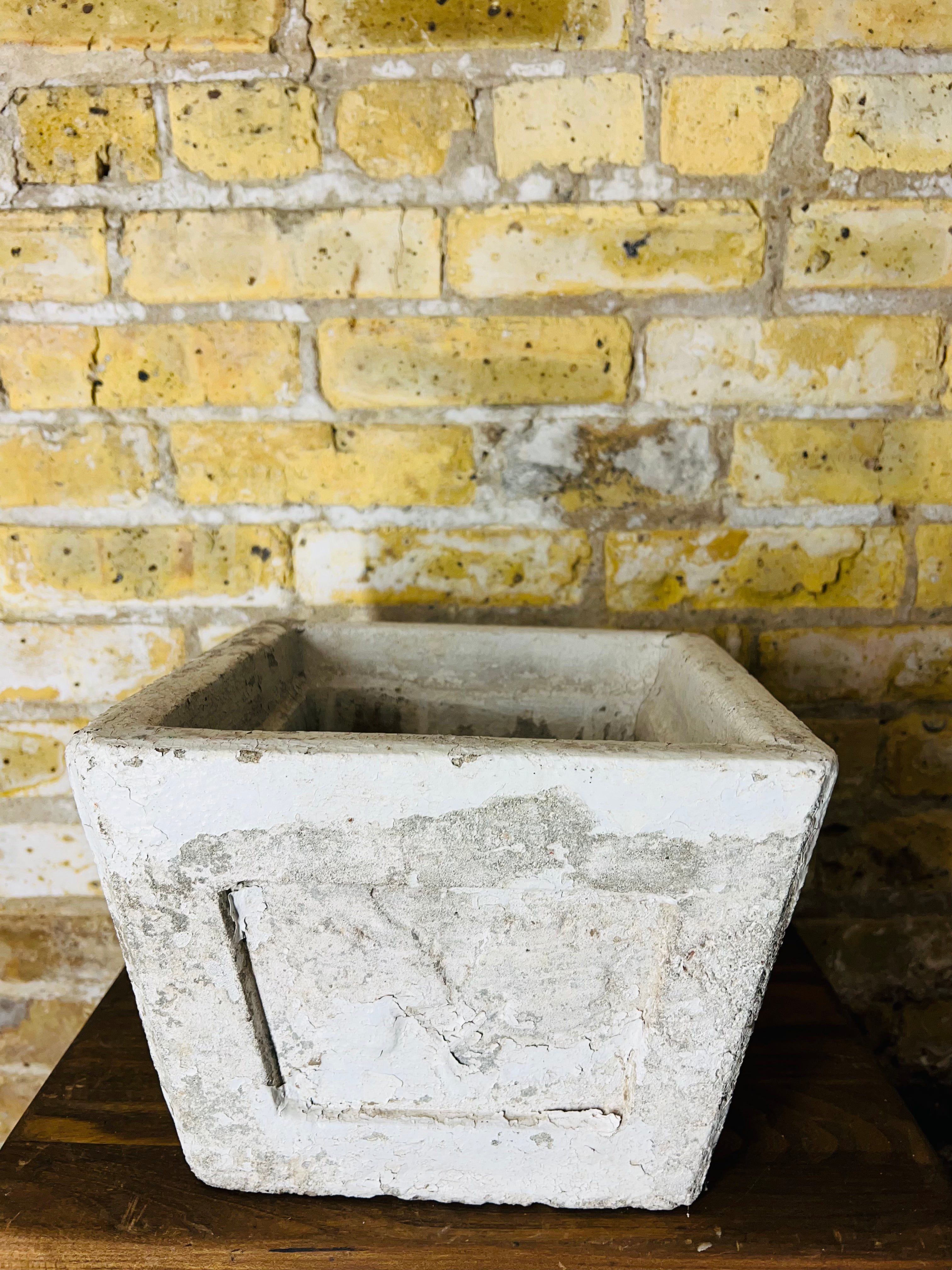 Antique Square Urn made of concrete.