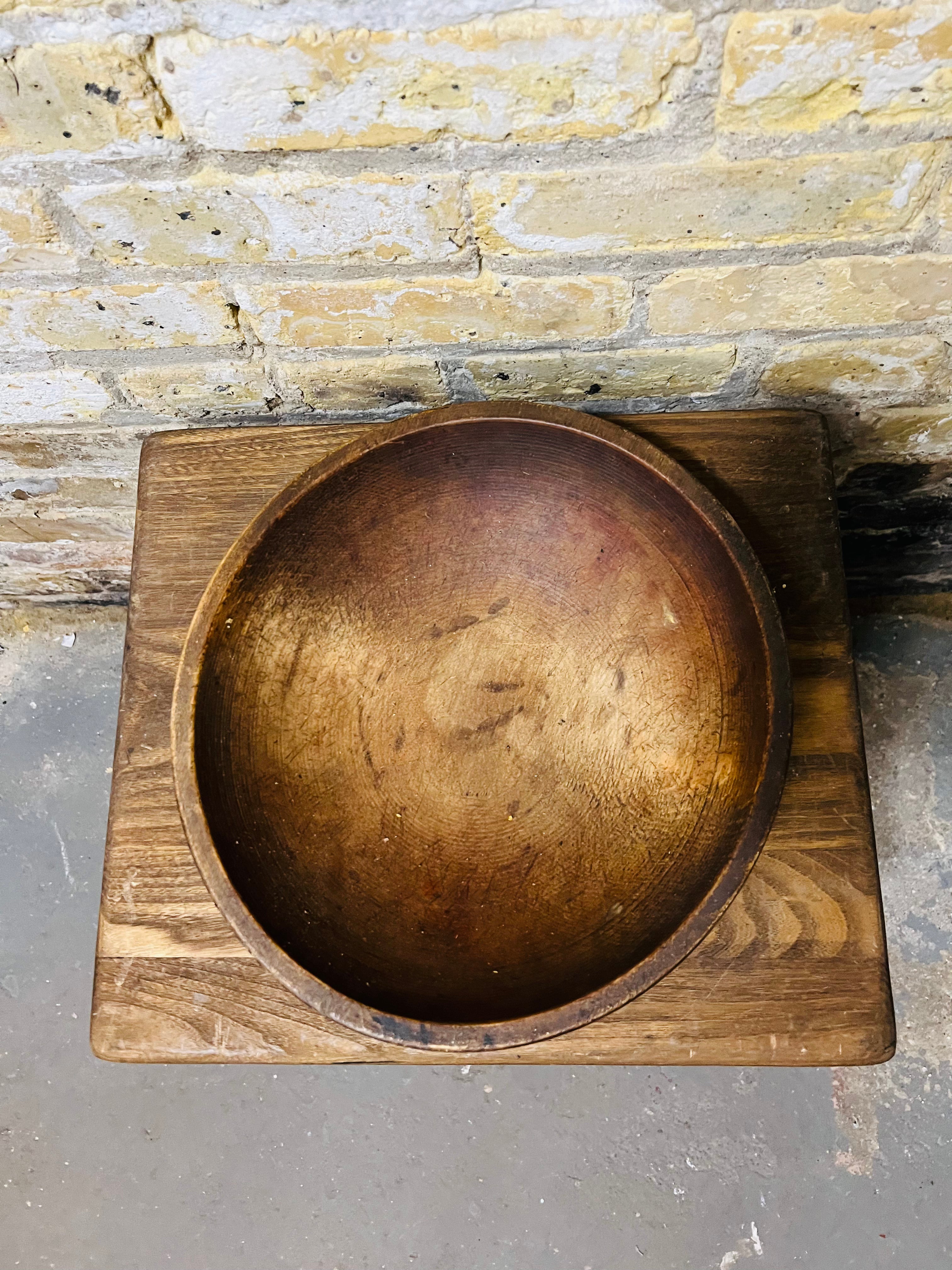 Antique wooden bowl