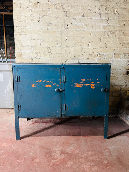 Vintage Metal Tool Storage Cabinet