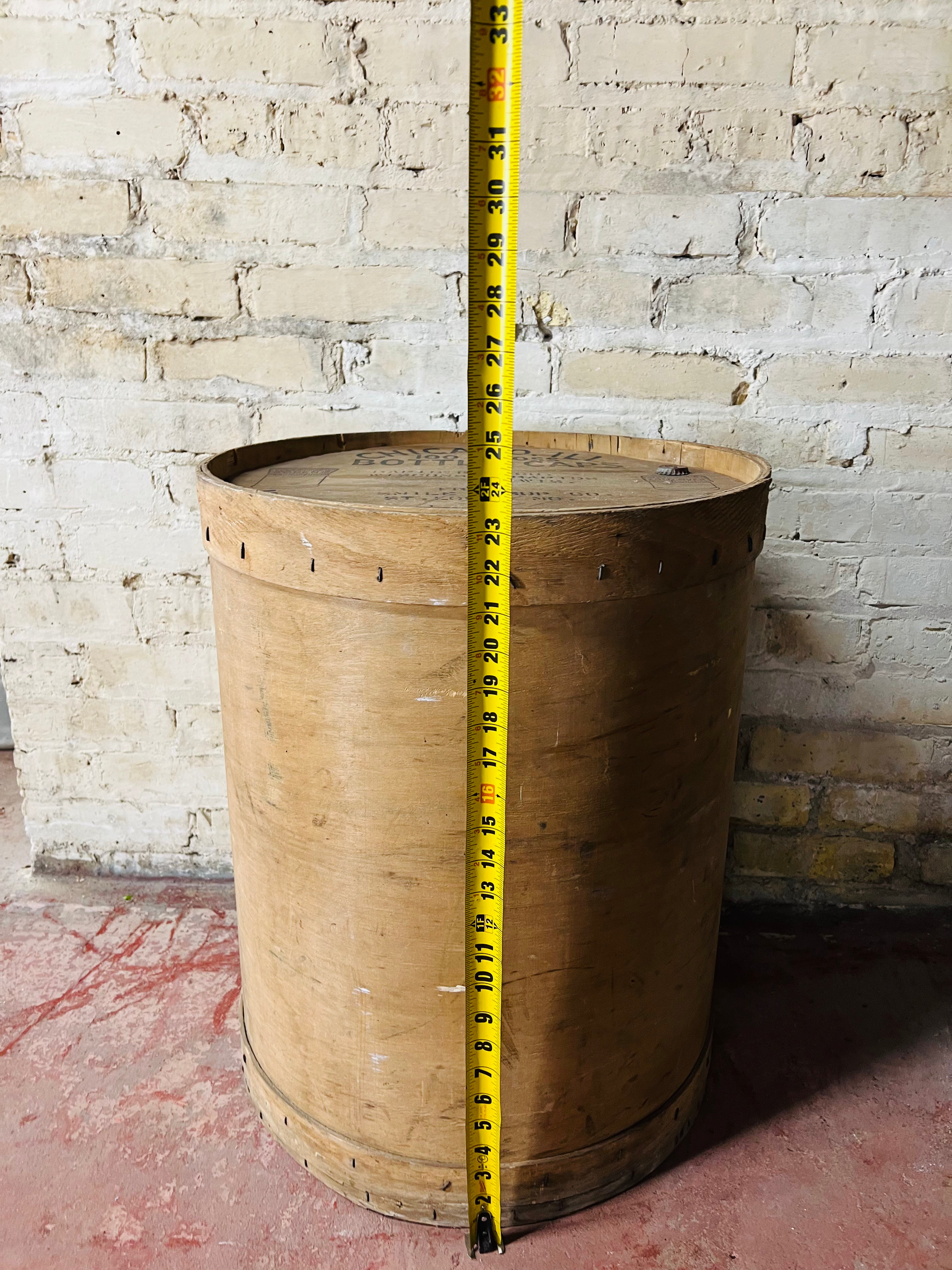 Vintage W.H. Hutchinson Bottle Caps Shipping Wood Crate
