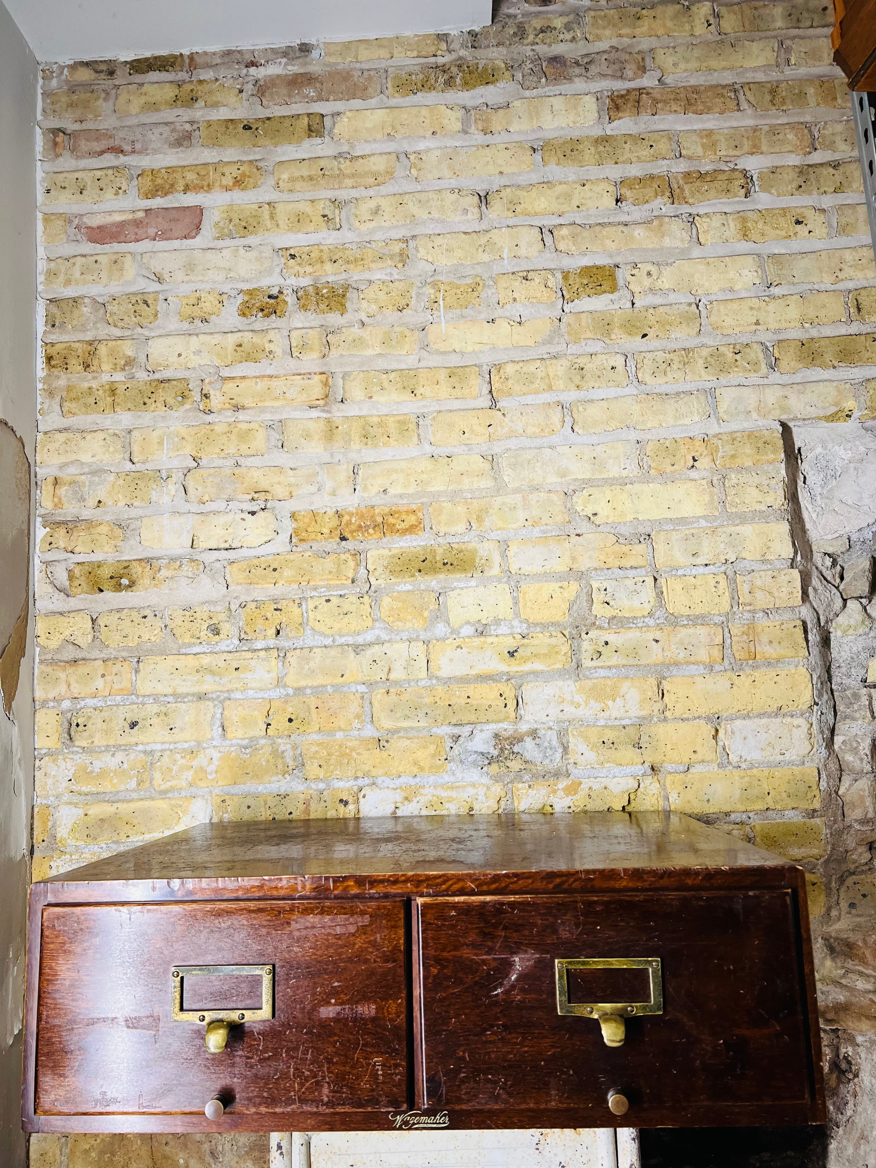 Vintage Antique wagemaker 2 Drawer Card Catalog Cabinet