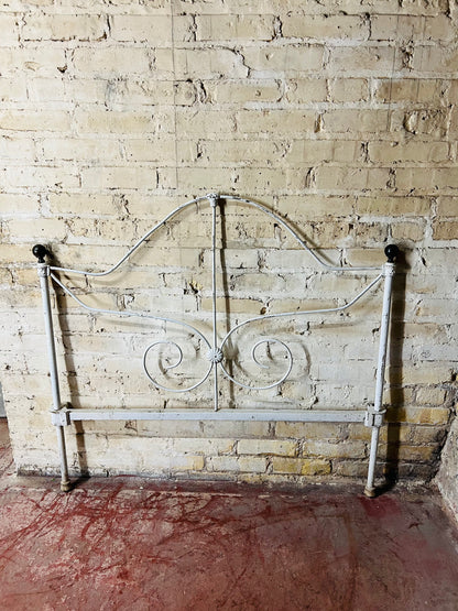 Twin White Metal Bed Frame