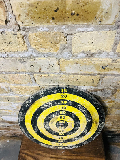 Double sided vintage target and dartboard.