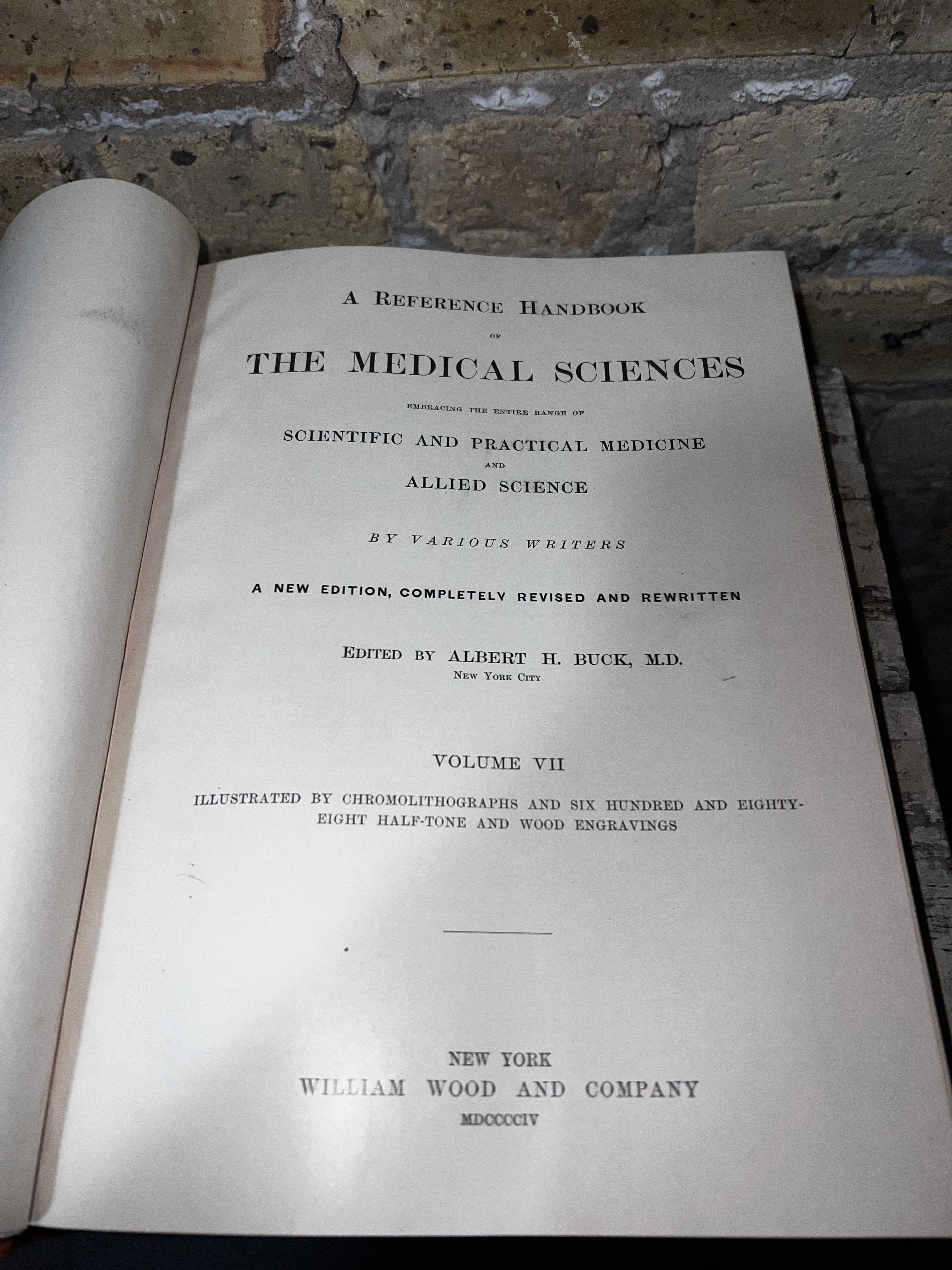 1900s Medical Science Book