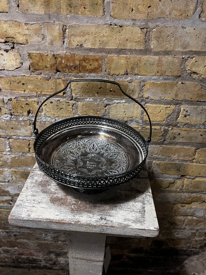 1917 Silver Bridal Basket