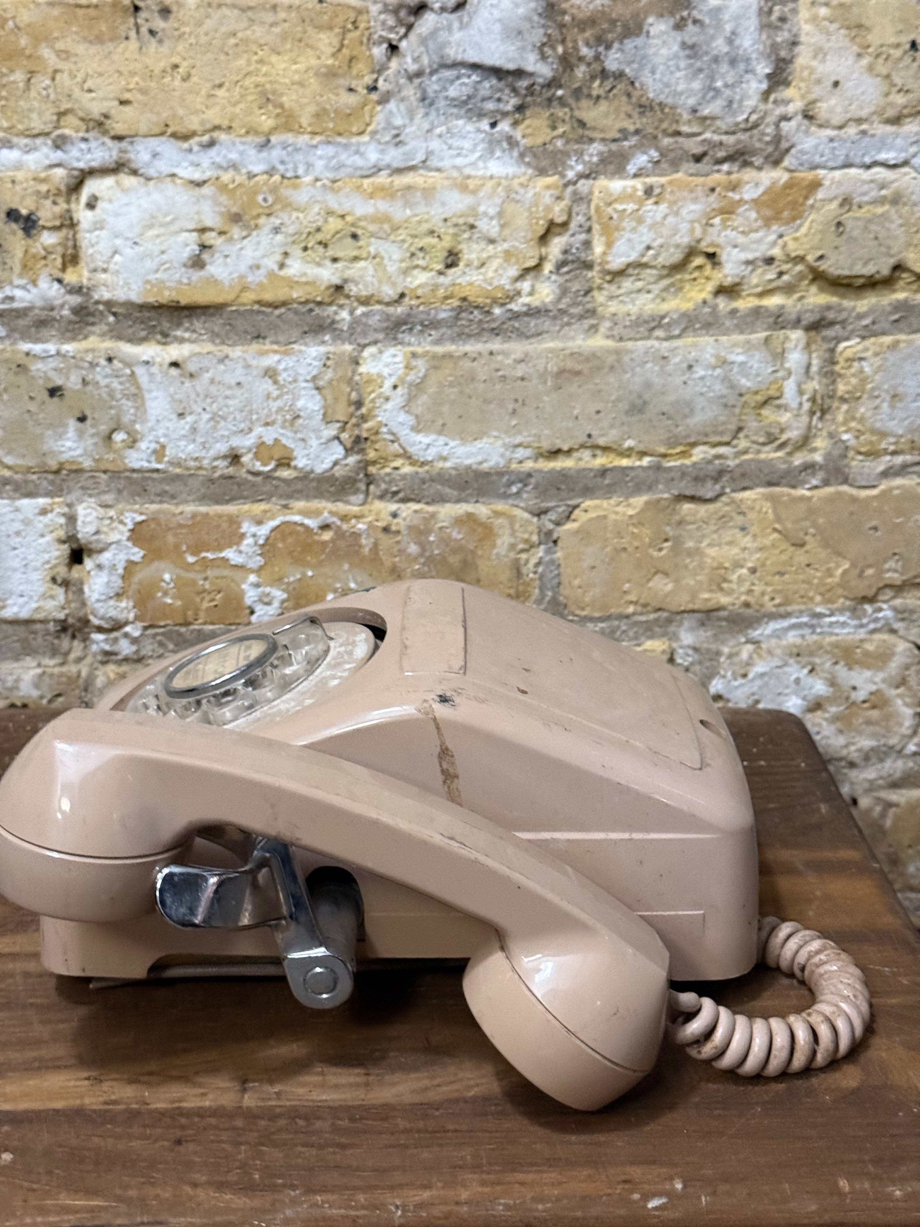 Vintage Electric Rotary Phone - Wall Mount