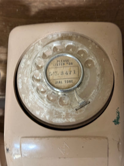Vintage Electric Rotary Phone - Wall Mount
