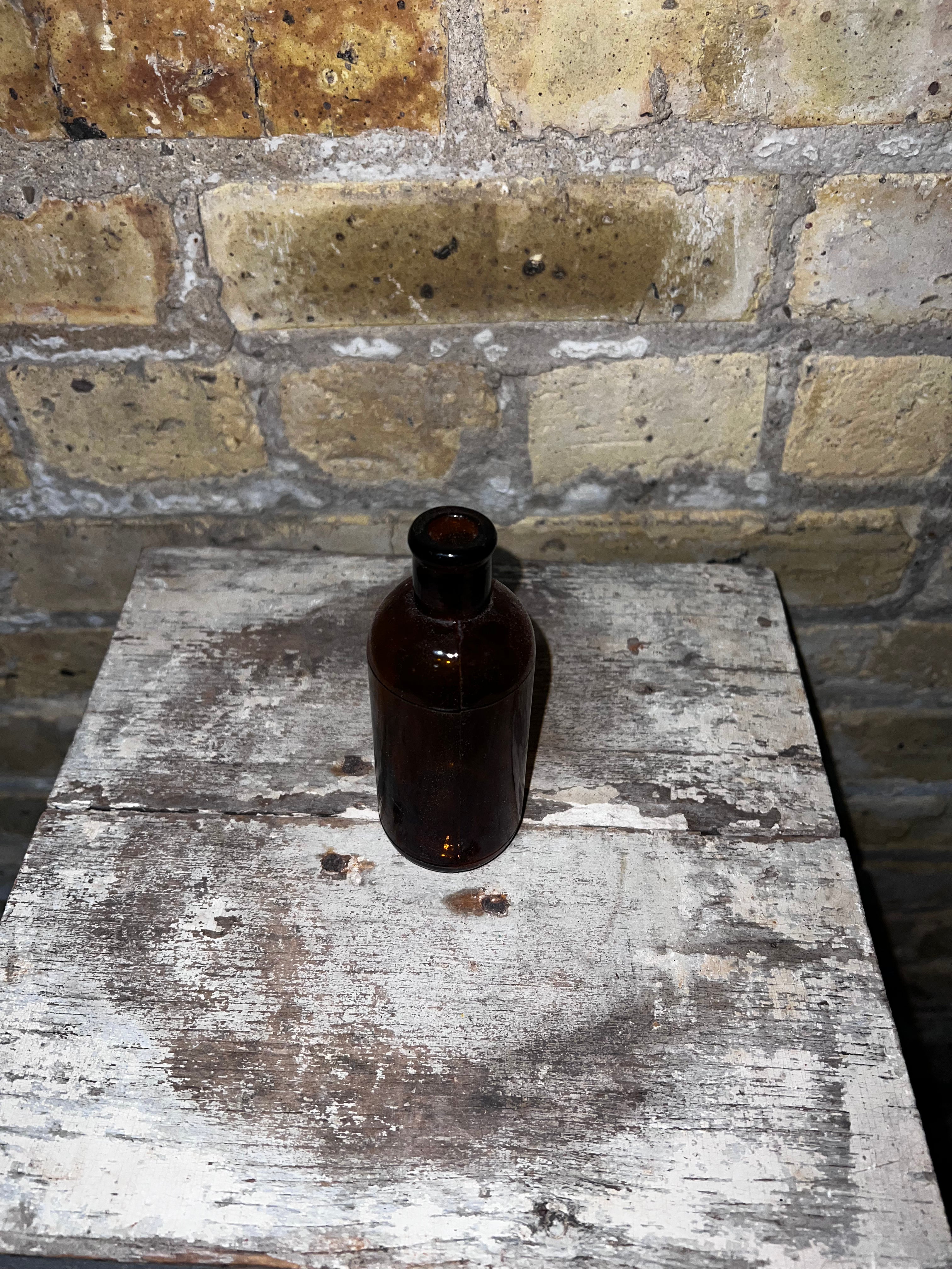 Amber Apothecary Bottle